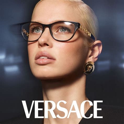 versace glasses woman|clear Versace glasses on face.